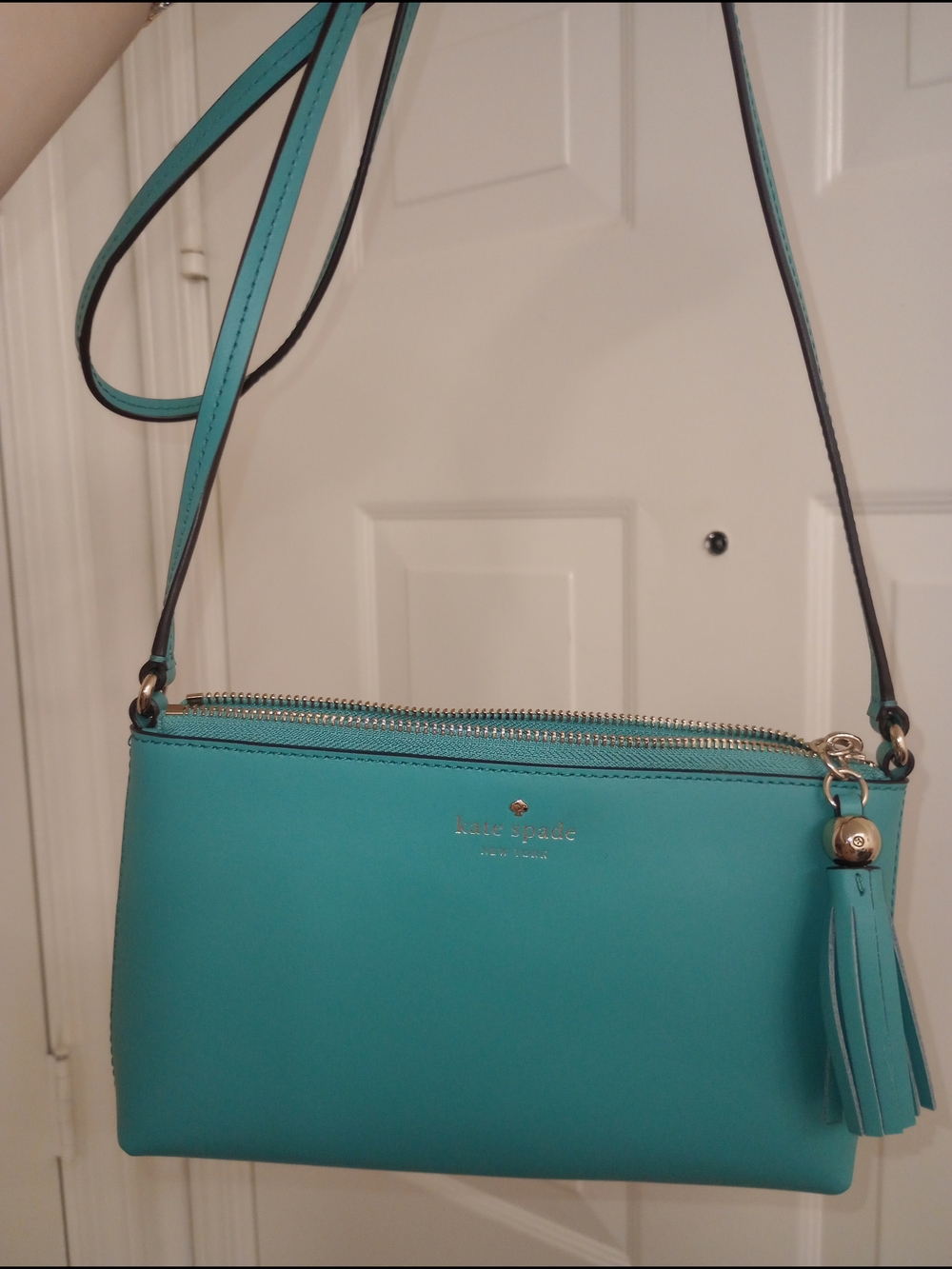 kate spade Ivy Street Amy Smooth Leather Crossbody Bag with Tassel
